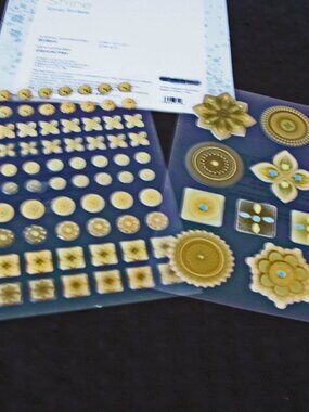 Creative Memories Lot of 2 Shine Epoxy Stickers and Baby Girl vellum 1 pkg.
